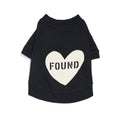 FOUND MY ANIMAL（ファウンドマイアニマル）ドッグ用Tシャツ XS-Lサイズ（小型犬・中型犬用）素材 コットン 色/BLACK | PET LAB