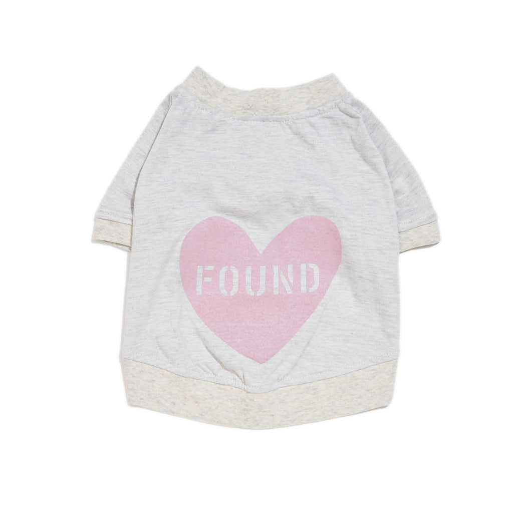 FOUND MY ANIMAL（ファウンドマイアニマル）ドッグ用Tシャツ XS-Lサイズ（小型犬・中型犬用）素材 コットン 色/Grey-Mauve | PET LAB
