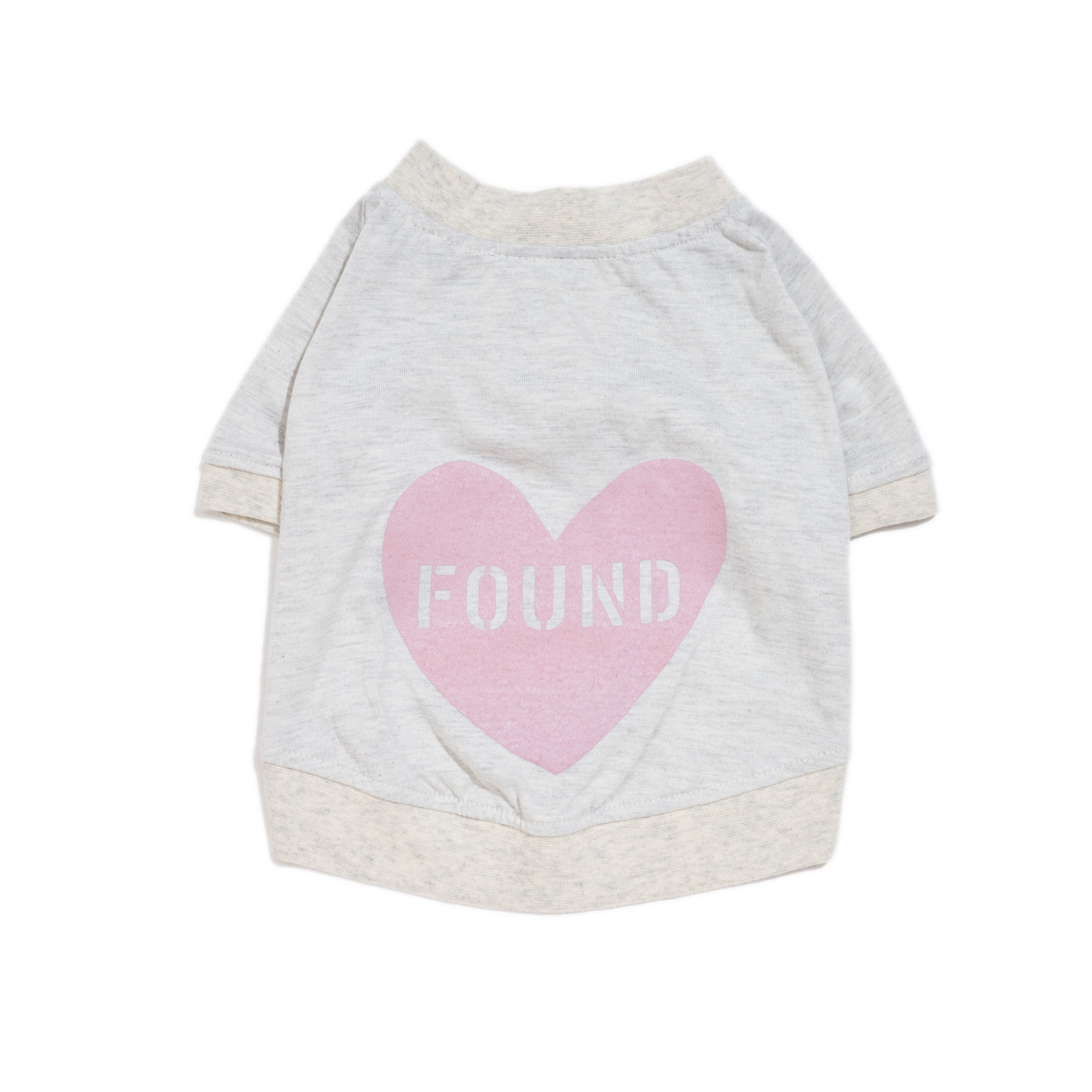 FOUND MY ANIMAL（ファウンドマイアニマル）ドッグ用Tシャツ XS-Lサイズ（小型犬・中型犬用）素材 コットン 色/Grey-Mauve | PET LAB
