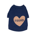 FOUND MY ANIMAL（ファウンドマイアニマル）ドッグ用Tシャツ XS-Lサイズ（小型犬・中型犬用）素材 コットン 色/NAVY  | PEt LAB
