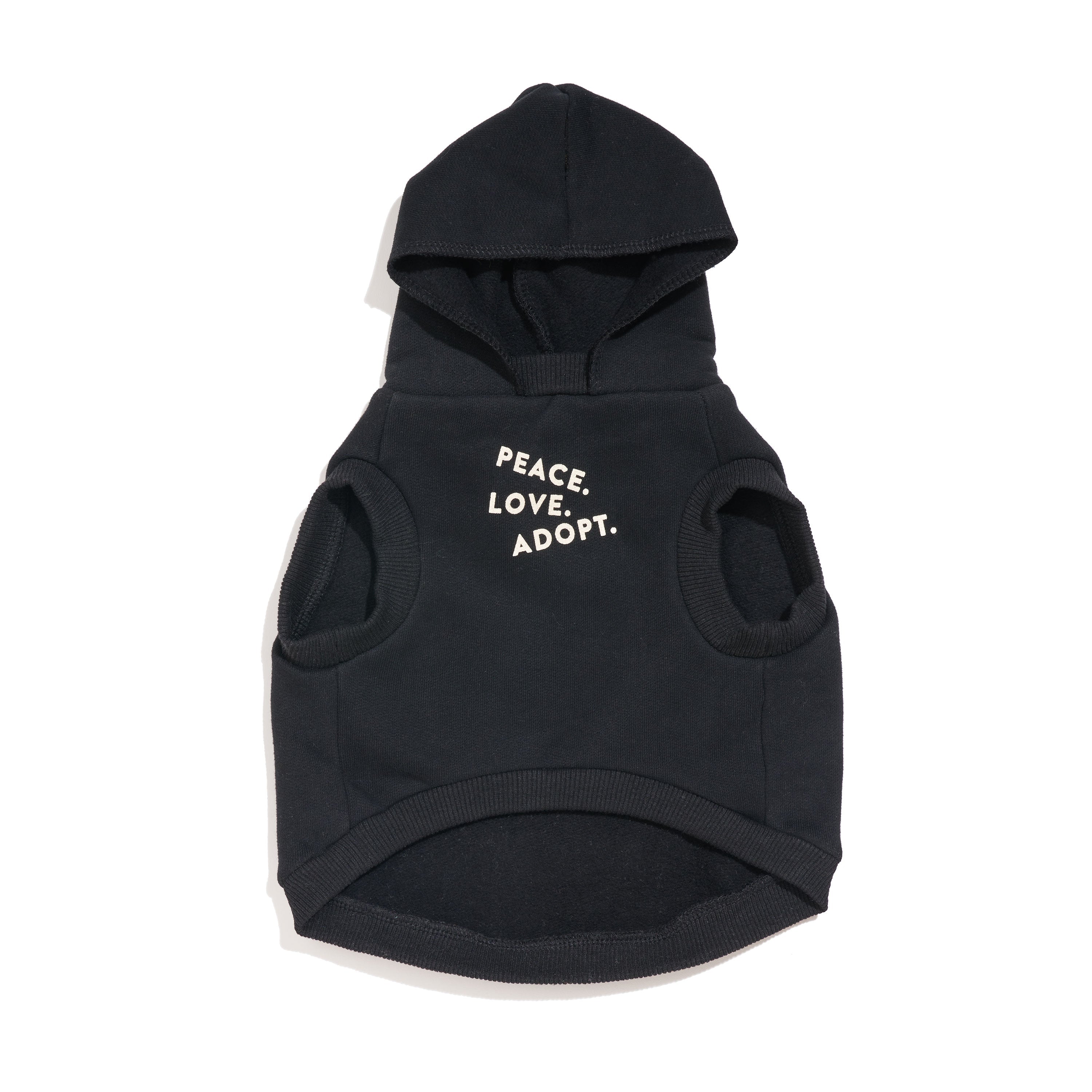 FMA Big Full Heart Animal Hoodie Black Cream