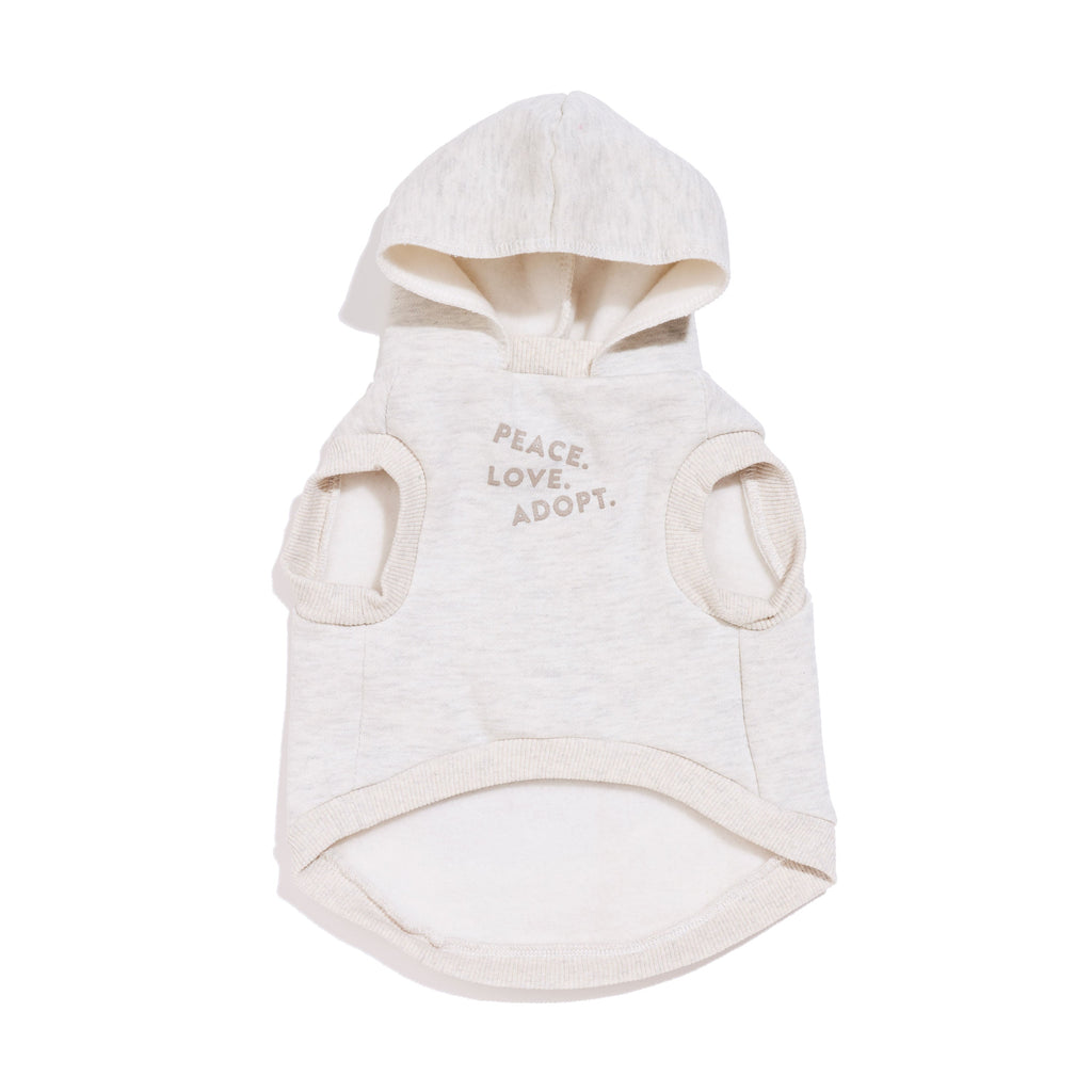 FMA Big Full Heart Animal Hoodie Heather Gray