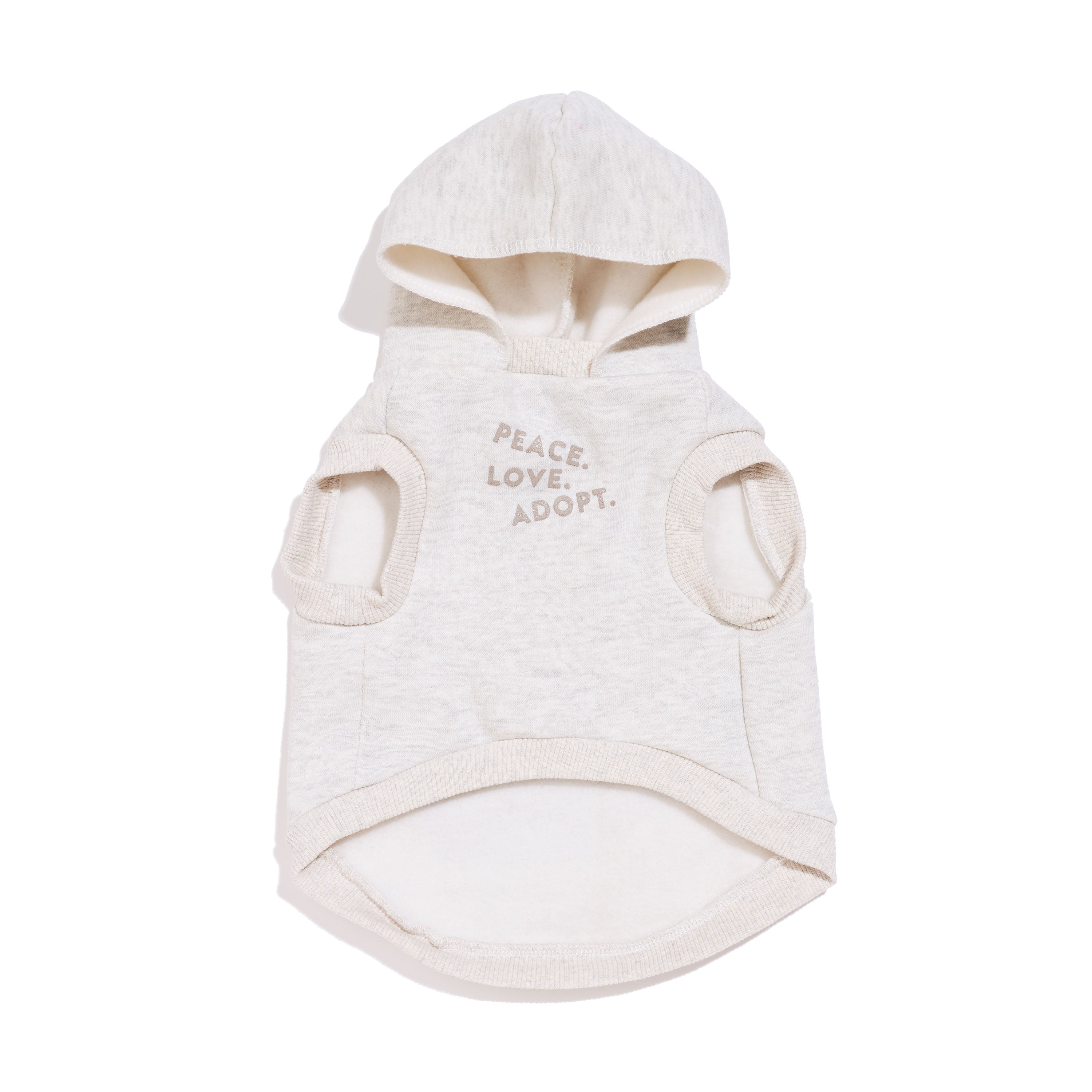 FMA Big Full Heart Animal Hoodie Heather Gray