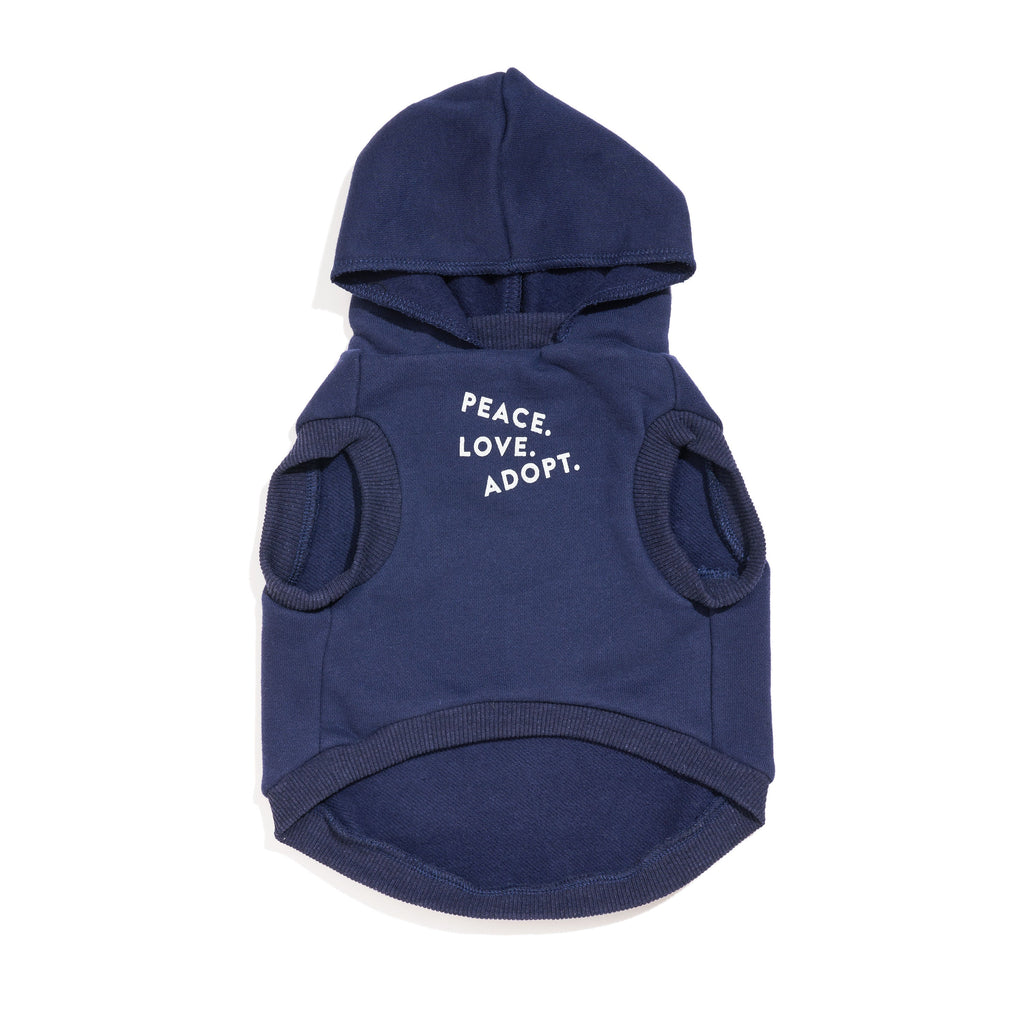 FMA Big Full Heart Animal Hoodie Navy Ice