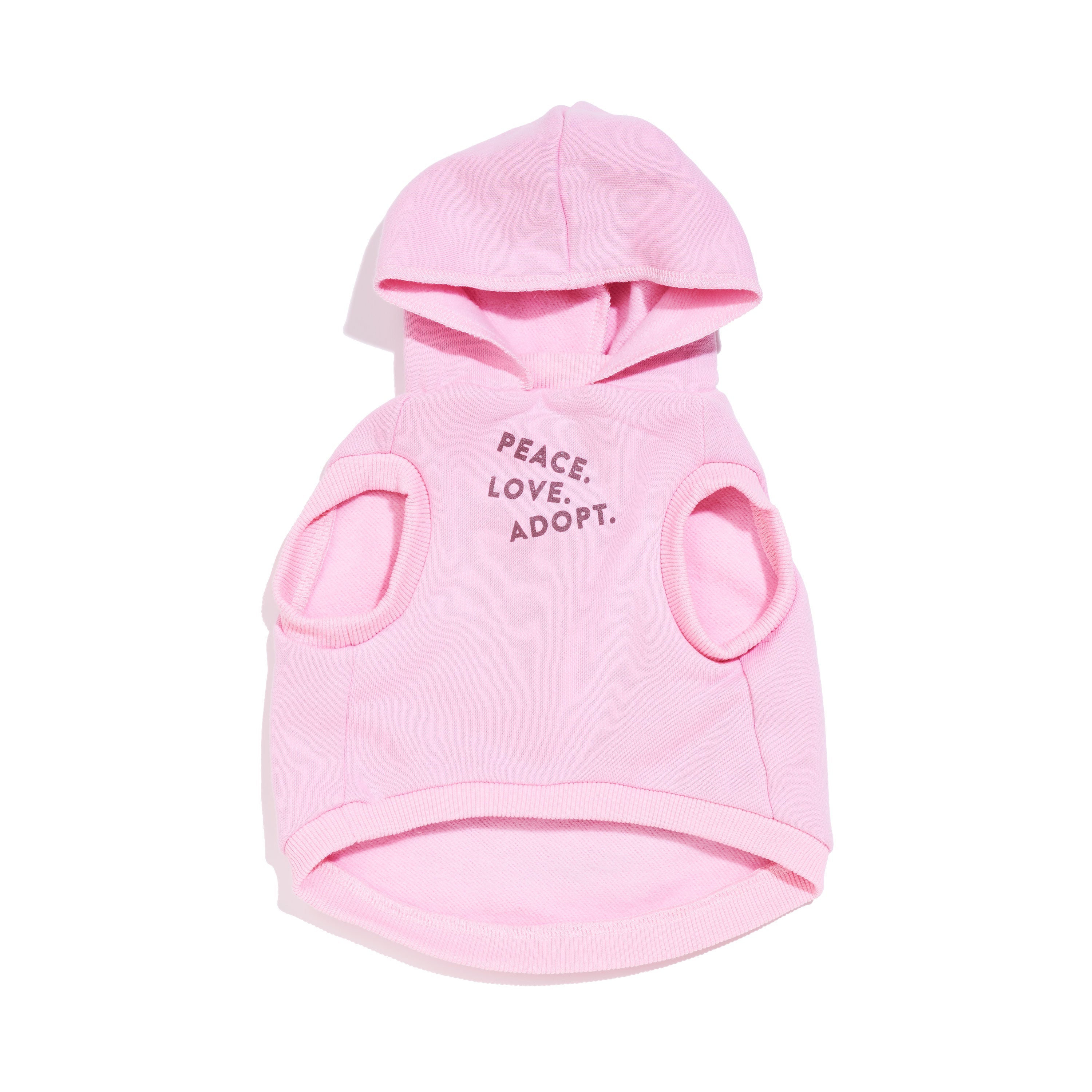 FMA Big Full Heart Animal Hoodie Pink Mauve