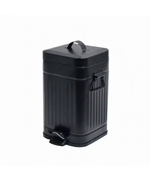 Galva ダストボックス スクエア 12L  BLACK 斜め正面