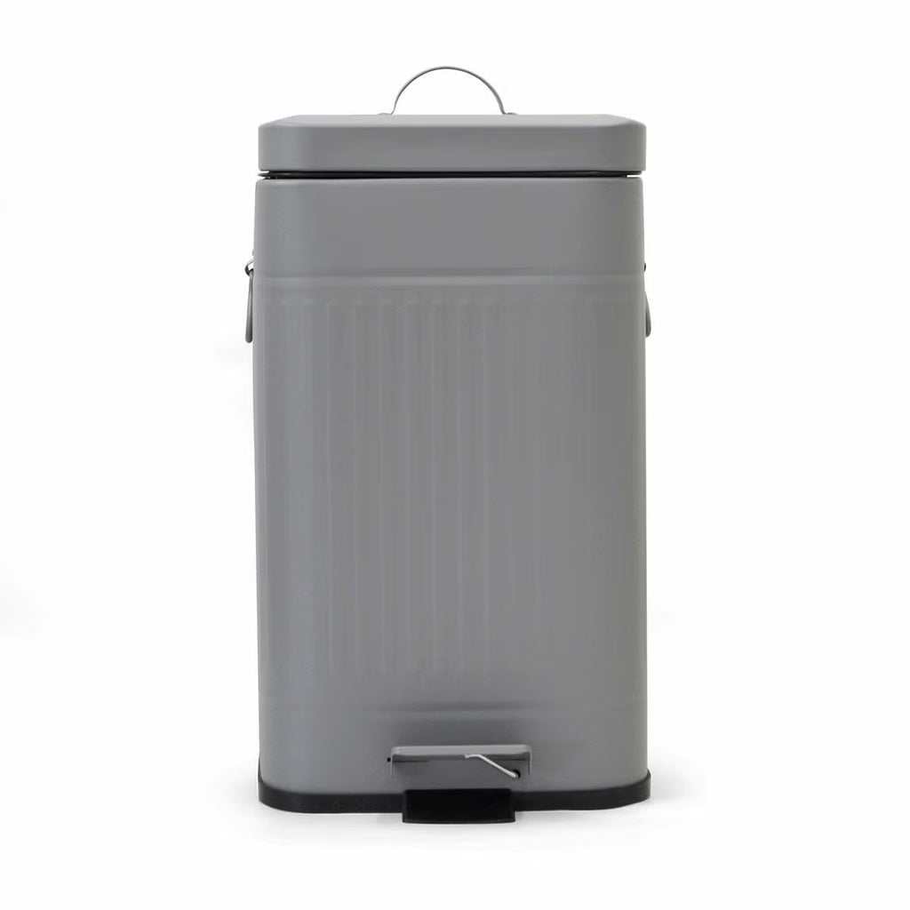 Galva ダストボックス スクエア 12L SIRVER  正面 | PET LAB