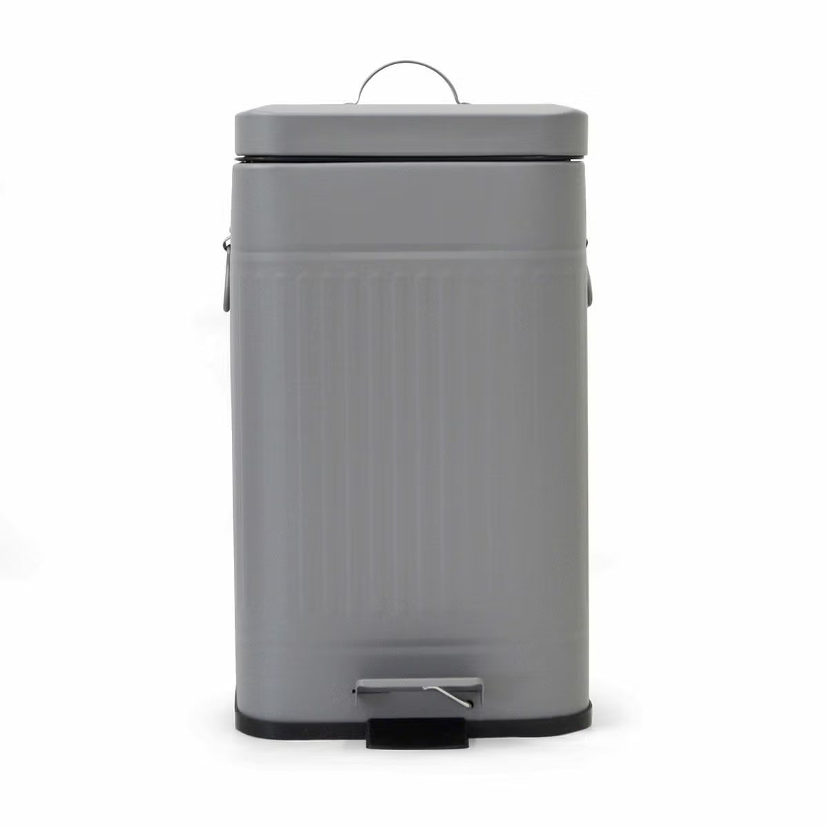 Galva ダストボックス スクエア 12L SIRVER  正面 | PET LAB