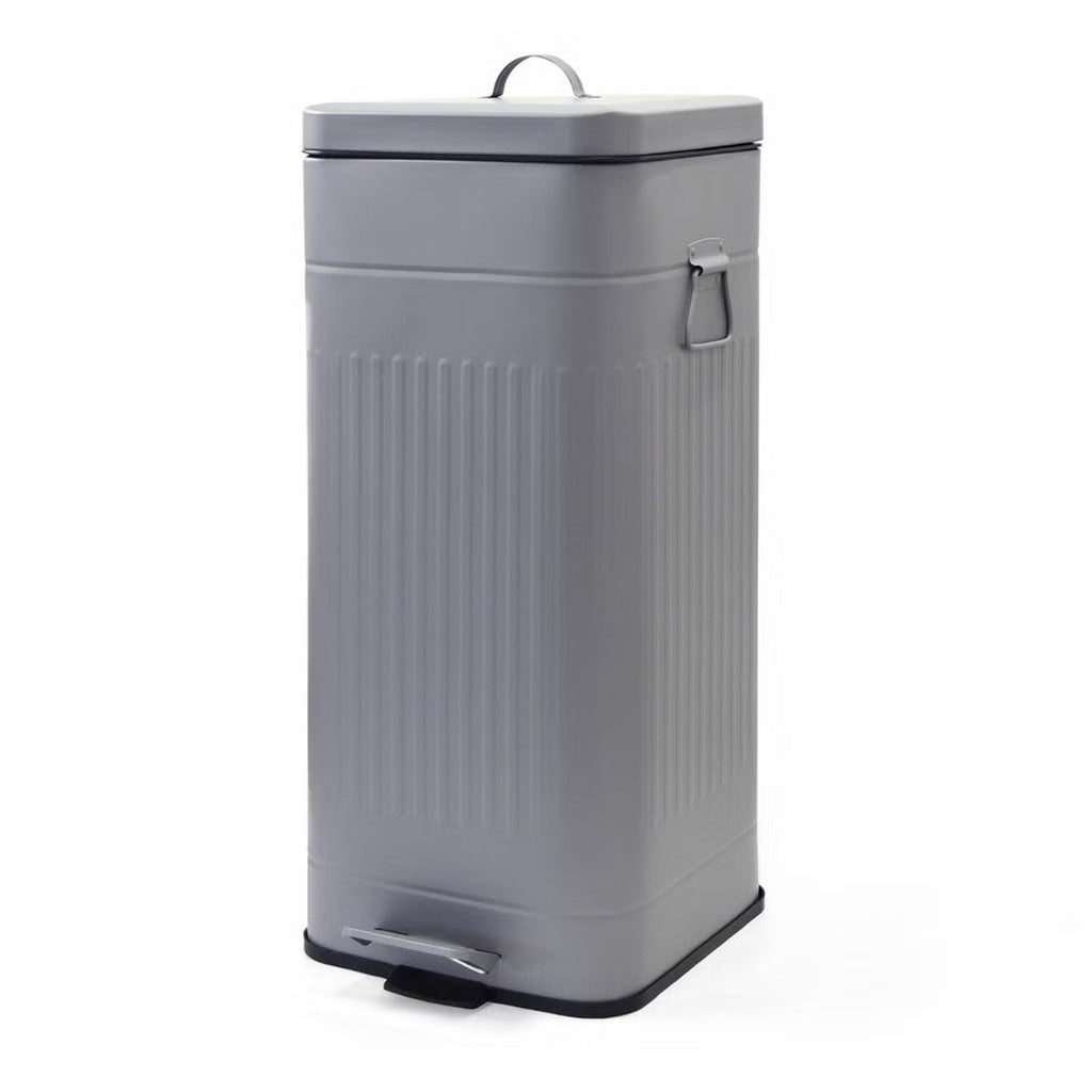 Galva ダストボックス スクエア 30L　SIRVER 斜め正面 | PET LAB