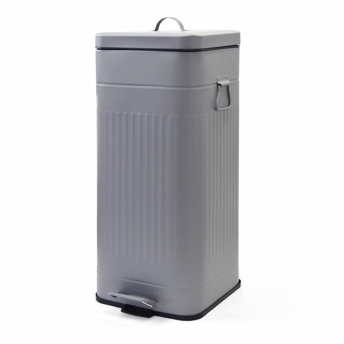Galva ダストボックス スクエア 30L　SIRVER 斜め正面 | PET LAB