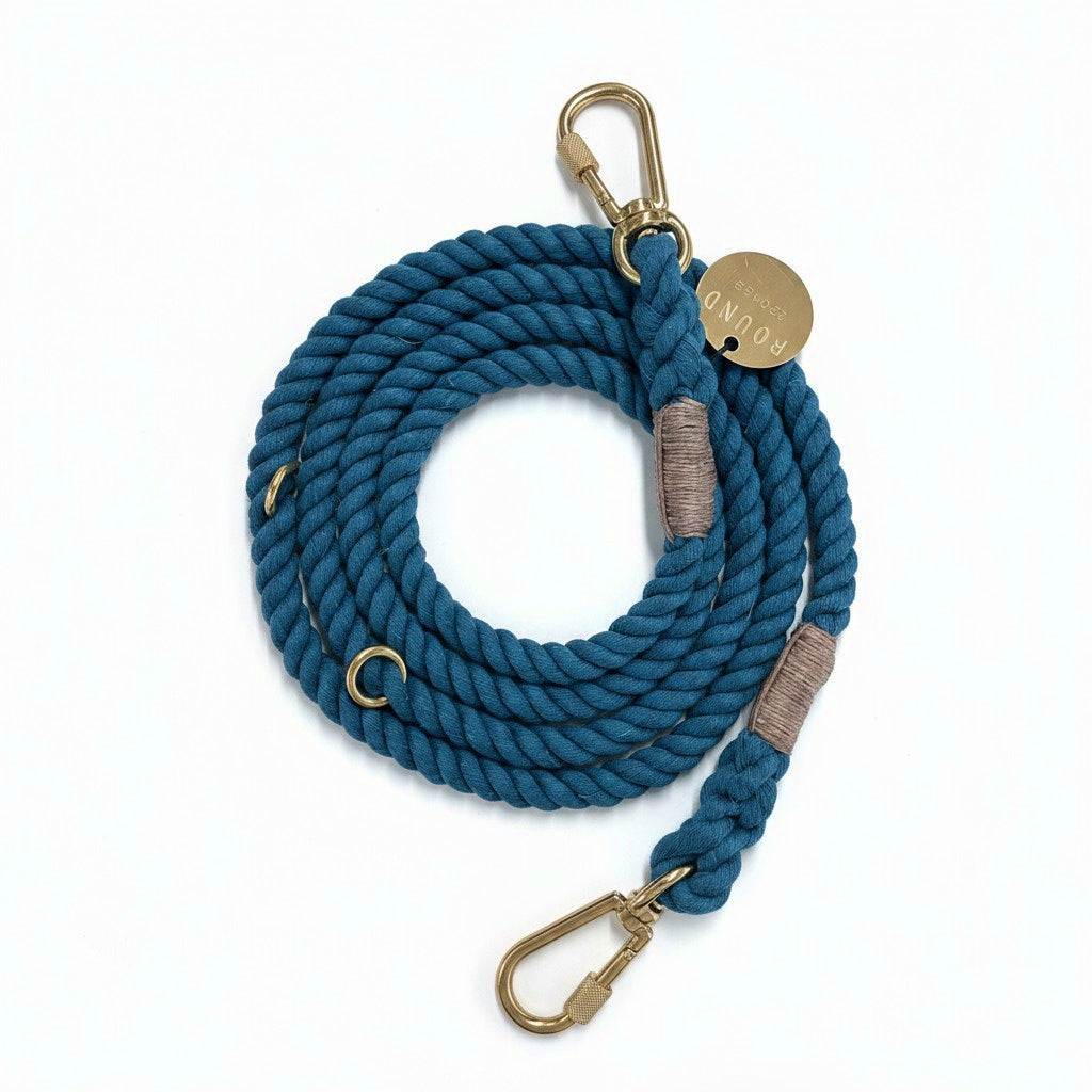 Found My Animal 犬用 7FTハンドダイロープリード DARK TEAL| PET LAB